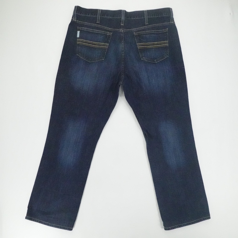 Cinch Jeans Men 38x32 Dark Wash Relaxed Straight Leg Stretch Denim Western - Picture 2 of 10